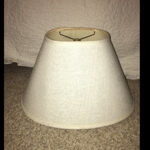 Lamp shade oval fabric Cream